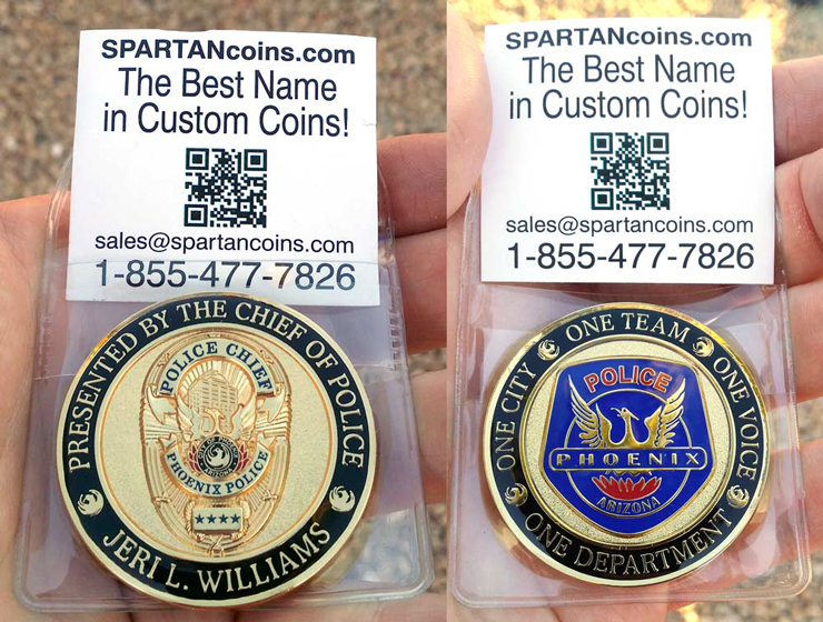 Phoenix Police Chief challenge coin